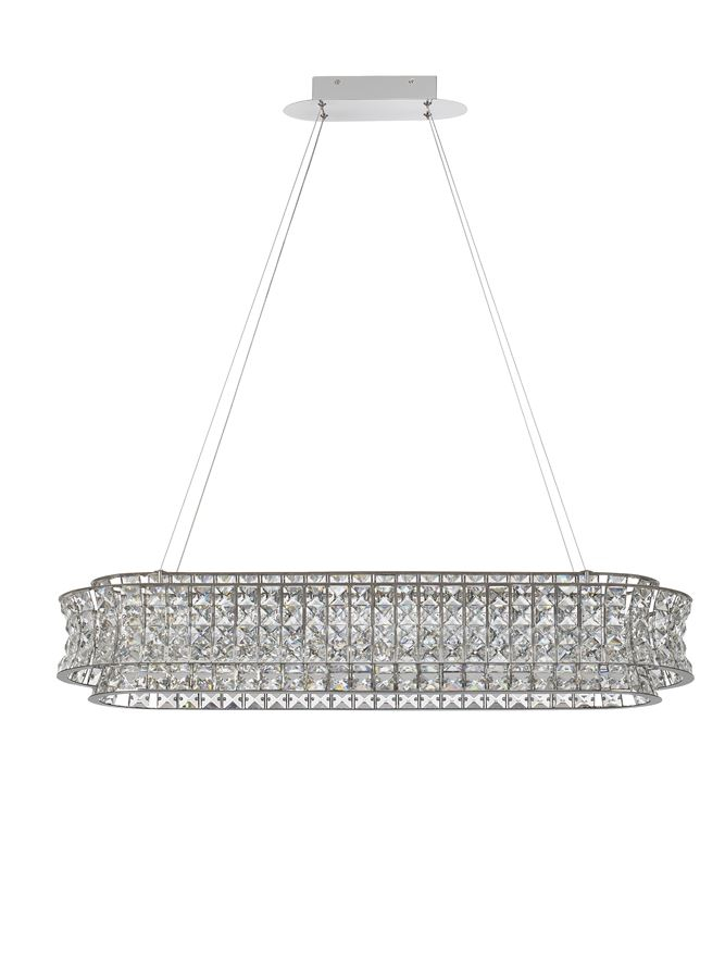 CELYSIA OVAL SP60 crom - Suspensie cristal - moderna [1]
