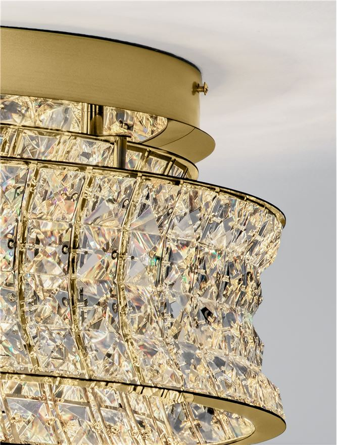 CELYSIA PL50 gold - plafoniera cristal- moderna [6]