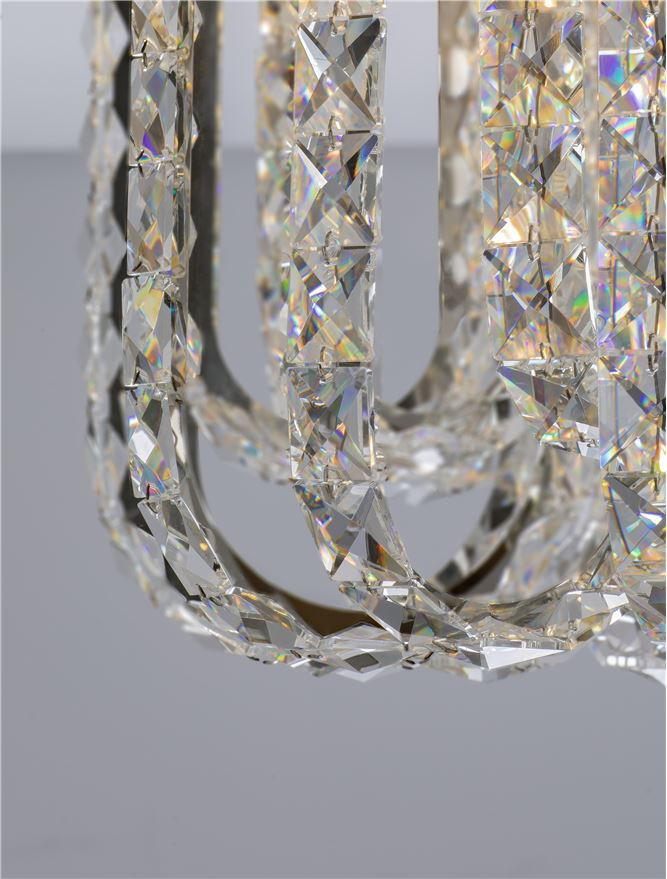 CELYSIA PL50 gold SLIM - plafoniera cristal- moderna [3]