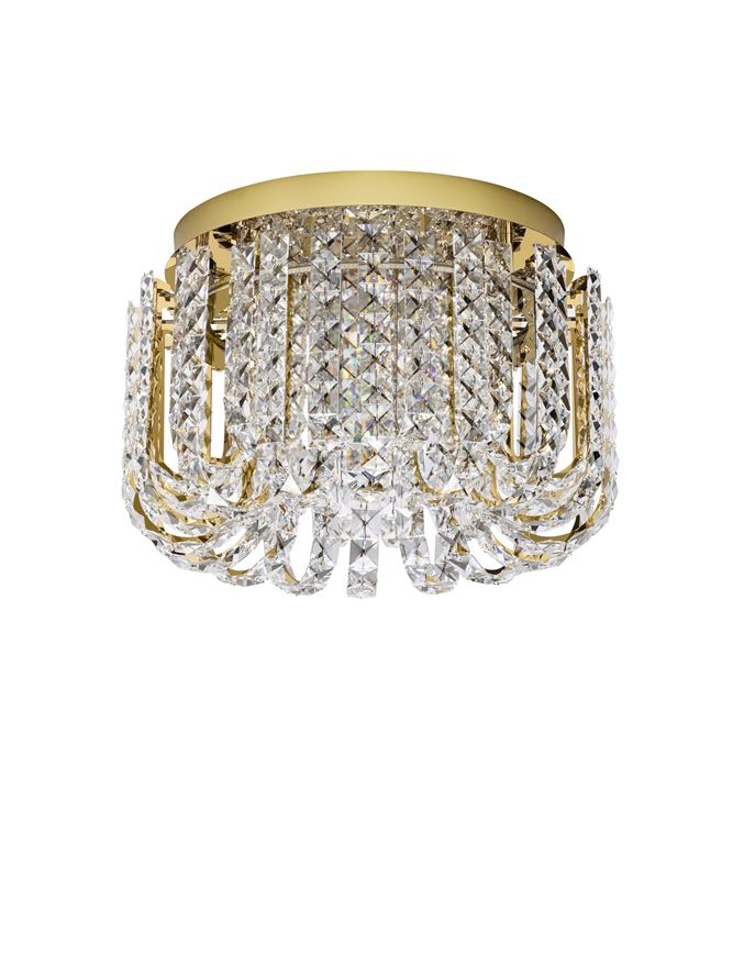 CELYSIA PL50 gold SLIM - plafoniera cristal- moderna [1]