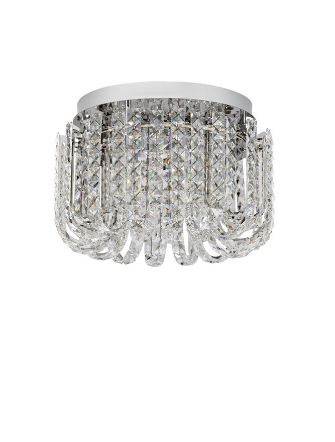 CELYSIA PL50 crom SLIM - plafoniera cristal- moderna [1]