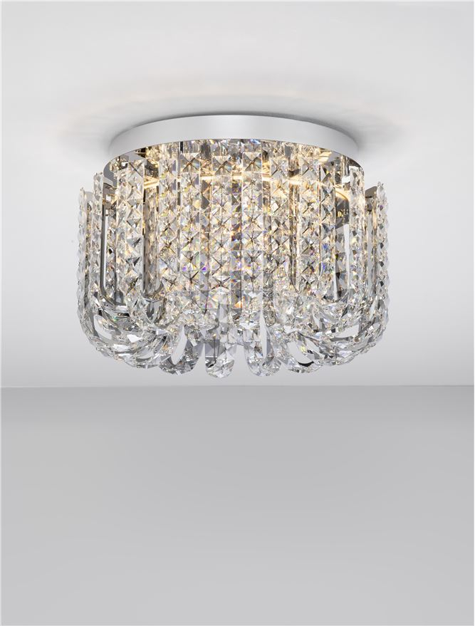 CELYSIA PL50 crom SLIM - plafoniera cristal- moderna [2]