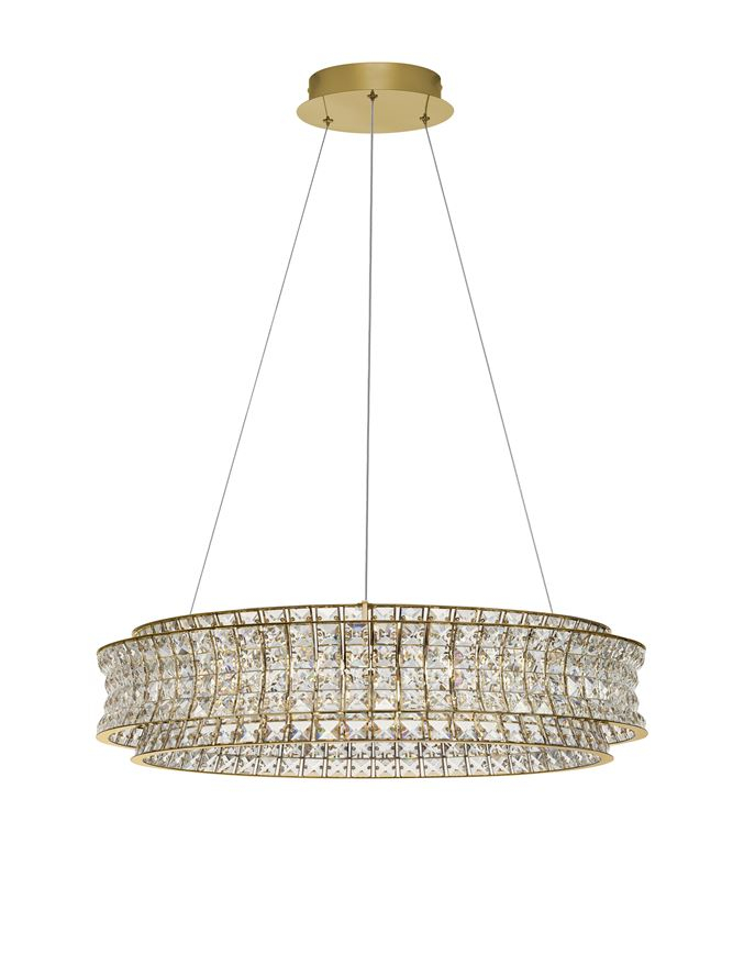 CELYSIA SP80 slim gold - Suspensie cristal - moderna [1]