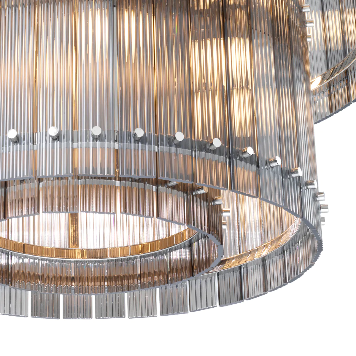 Chandelier Ruby L Nickel finish | smoke glass [5]