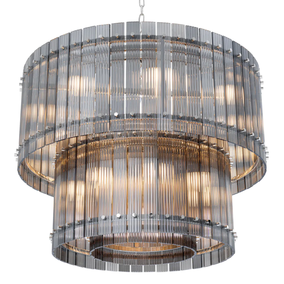 Chandelier Ruby L Nickel finish | smoke glass [4]