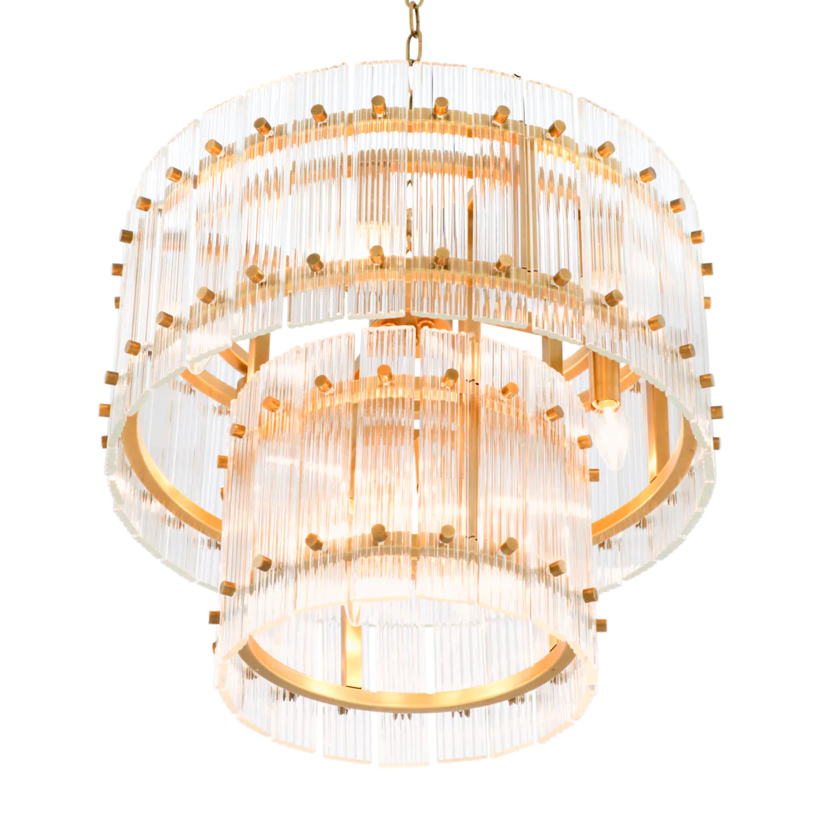 Chandelier Ruby S Antique brass finish | clear glass [2]