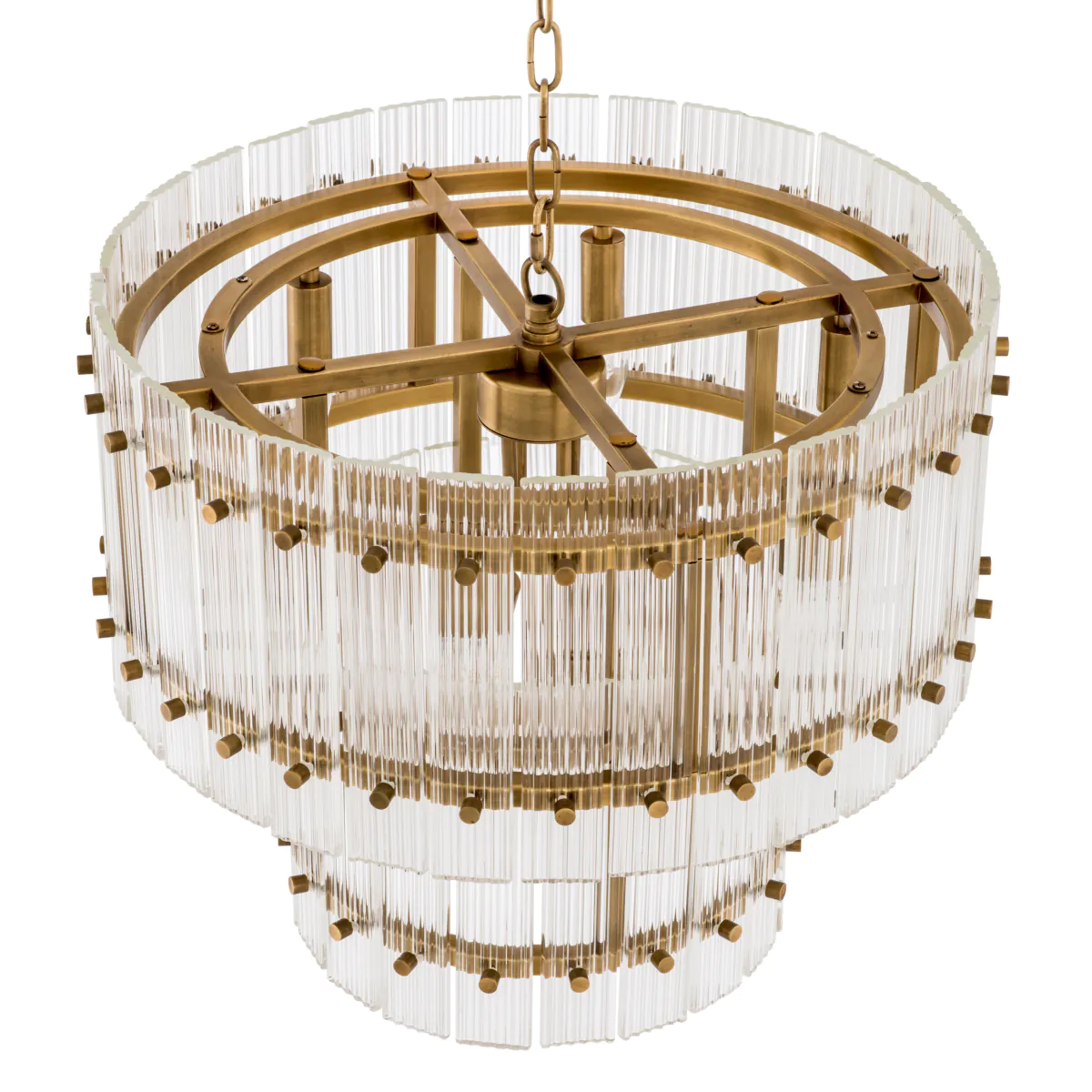 Chandelier Ruby S Antique brass finish | clear glass [3]