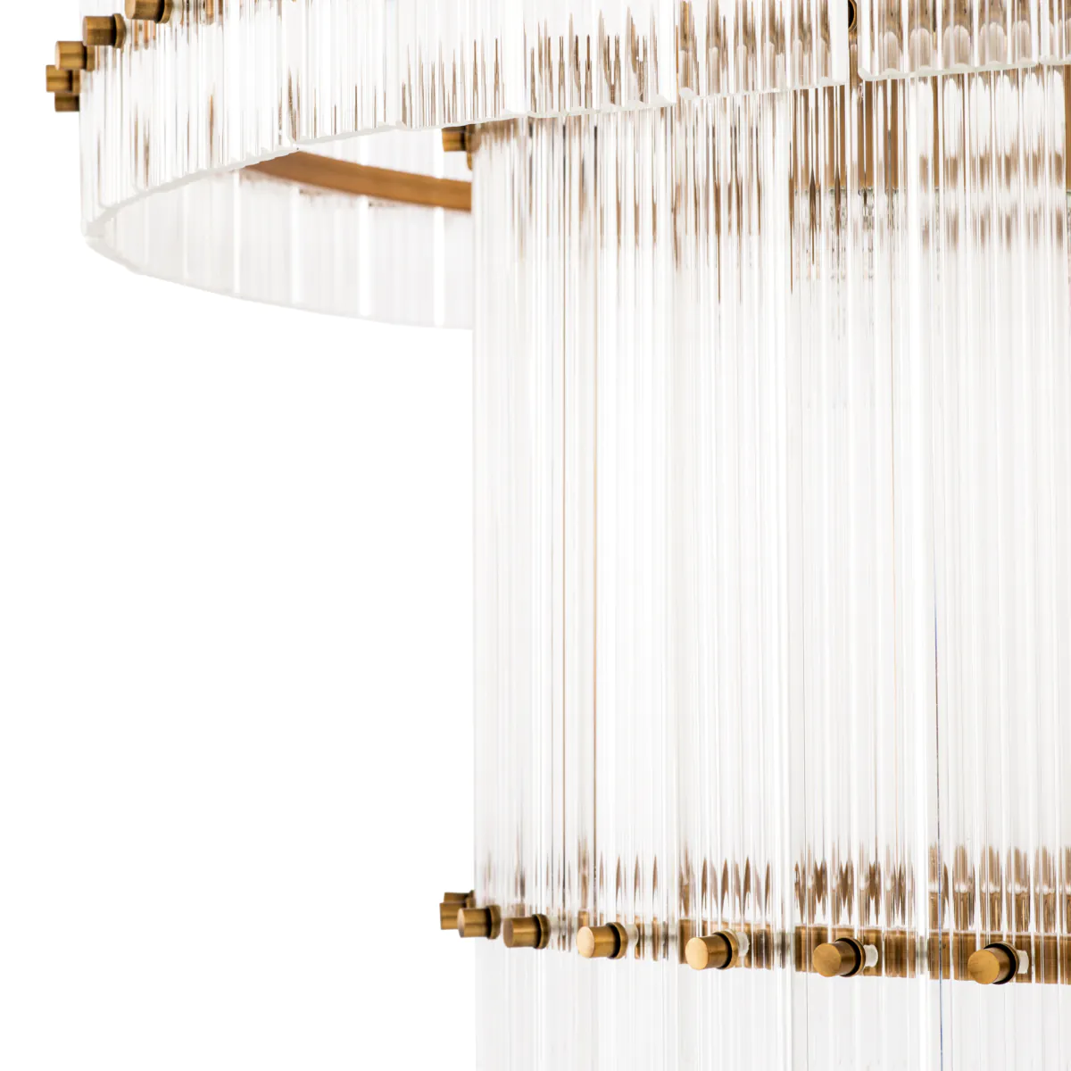 Chandelier Ruby L Antique brass finish | clear glass [4]