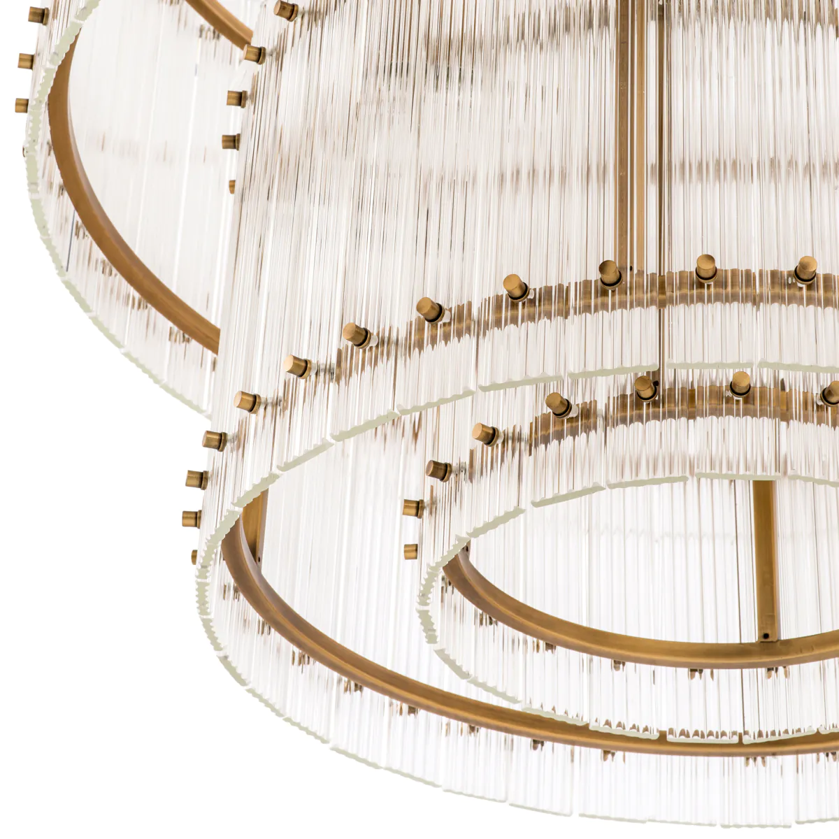 Chandelier Ruby L Antique brass finish | clear glass [3]