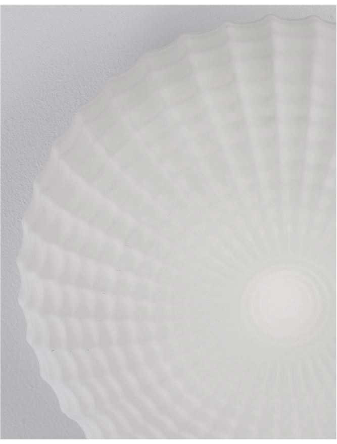 CLAM plafoniera - 9738256 - White Glass White Metal [4]