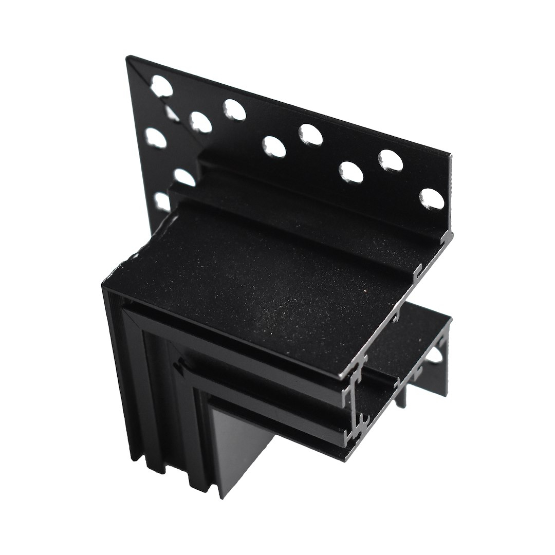 Conector L lateral, incastrat, pentru sina magnetică de 20 mm M20 [2]