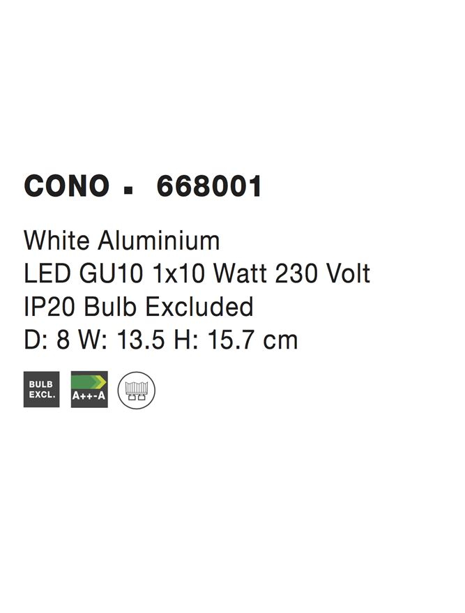 CONO aplica AP1 - 668001 - White Aluminium [3]