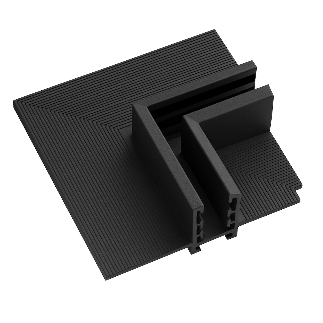 Corner under plaster L side magnetic track 5mm (incastrat) [4]