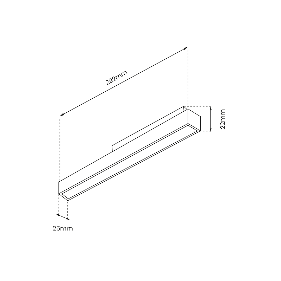 Corp de iluminat liniar LED 14W pentru sina magnetica M20 [4]