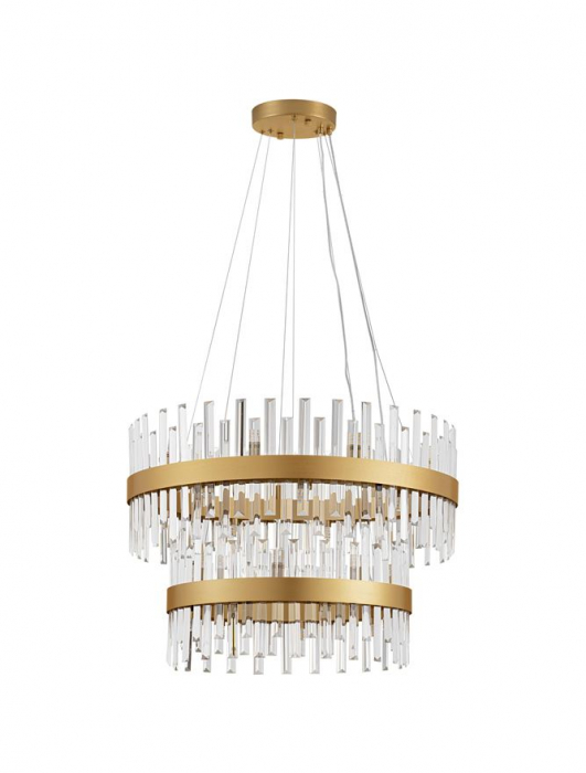 CROWN Suspension LAMP, 18L.,  diam 75 cm - GOLDEN - Nova Luce [2]