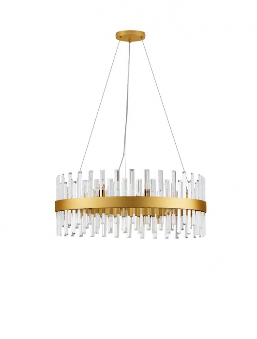 CROWN Suspension LAMP, 18L.,  diam 75 cm - GOLDEN - Nova Luce [2]