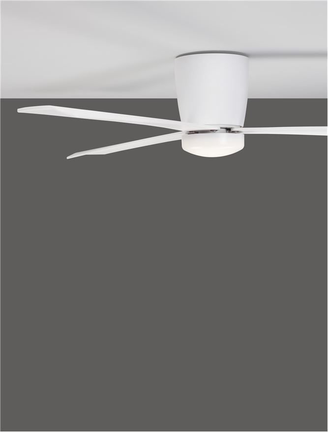 DELL plafoniera - 9952325 - Aluminium Matt White 3ABS Wood Blades [8]
