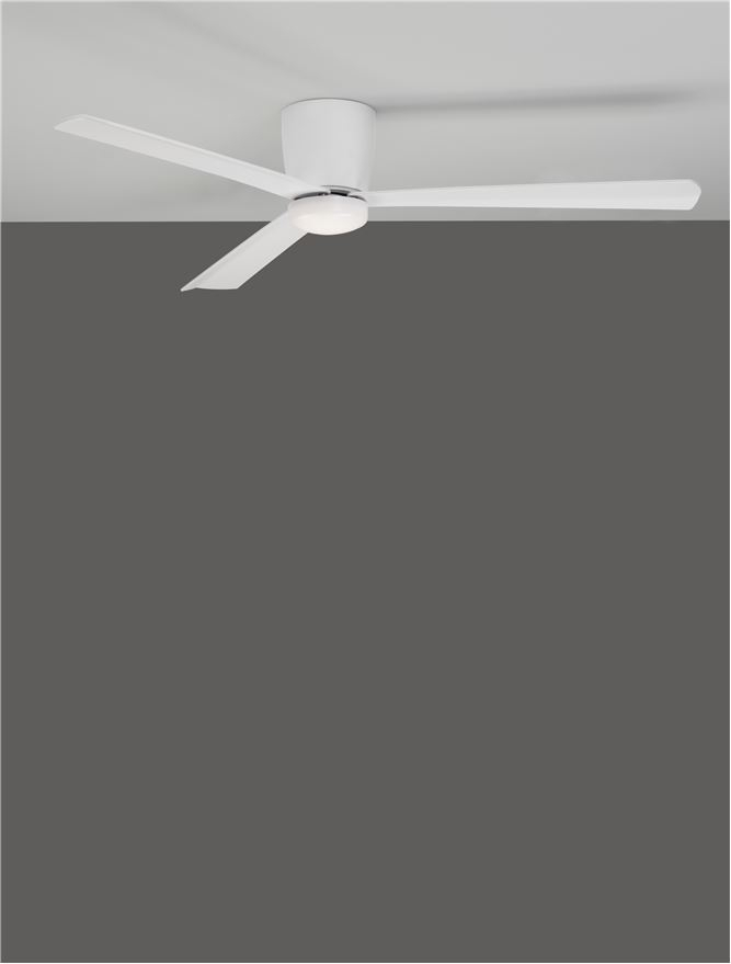 DELL plafoniera - 9952325 - Aluminium Matt White 3ABS Wood Blades [6]