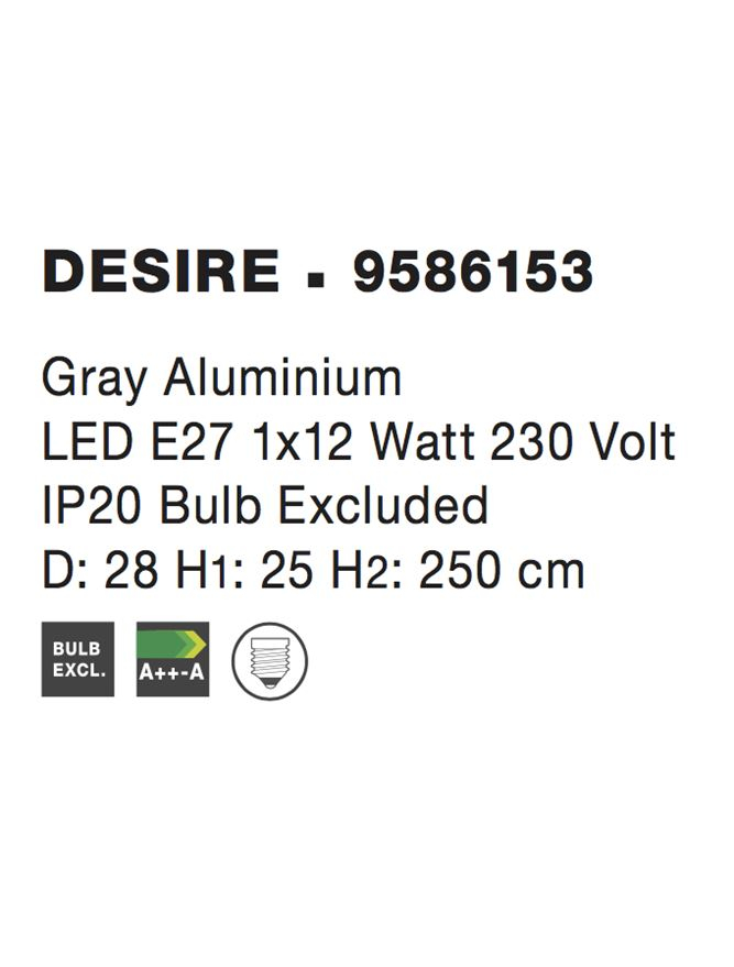 DESIRE suspensie SP1 - 9586153 - Gray Aluminium [4]
