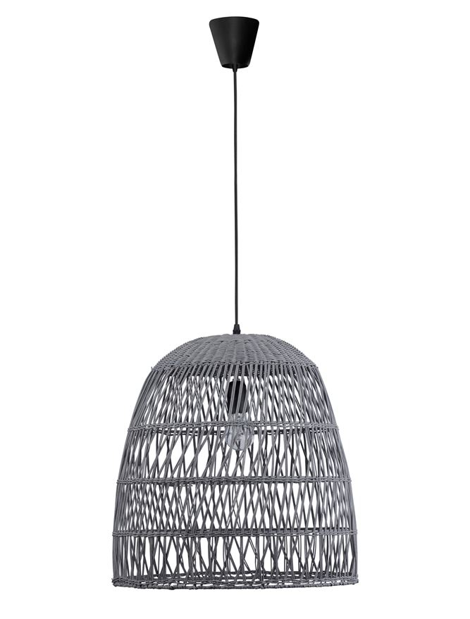 DESTIN suspensie SP1 - 9586671 - Gray Rattan Black Fabric Wire & Base [4]