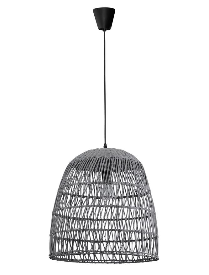 DESTIN suspensie SP1 - 9586671 - Gray Rattan Black Fabric Wire & Base [6]