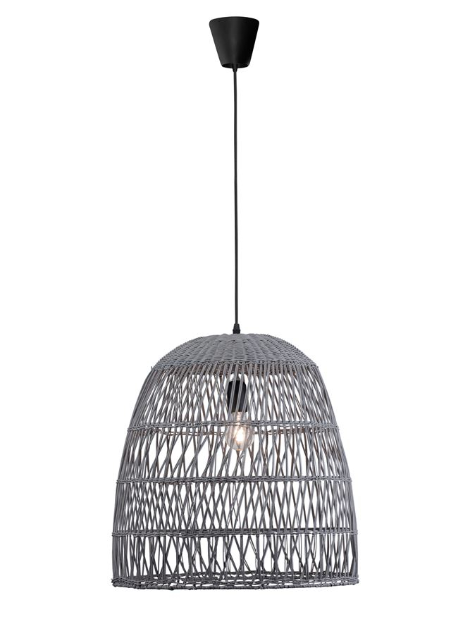 DESTIN suspensie SP1 - 9586671 - Gray Rattan Black Fabric Wire & Base [3]