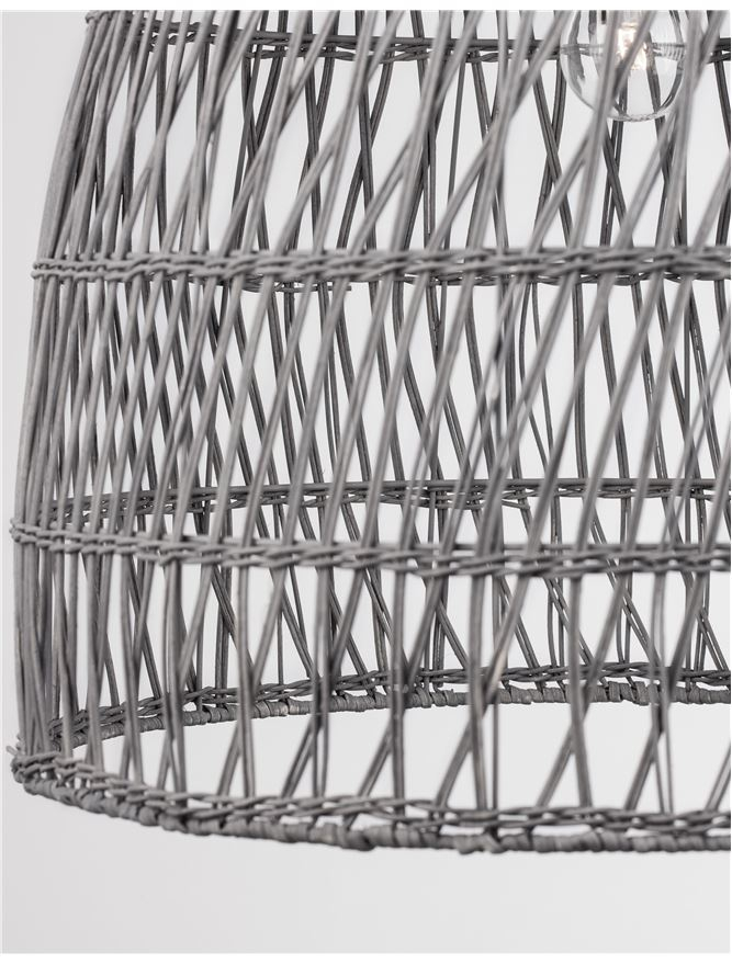 DESTIN suspensie SP1 - 9586671 - Gray Rattan Black Fabric Wire & Base [7]