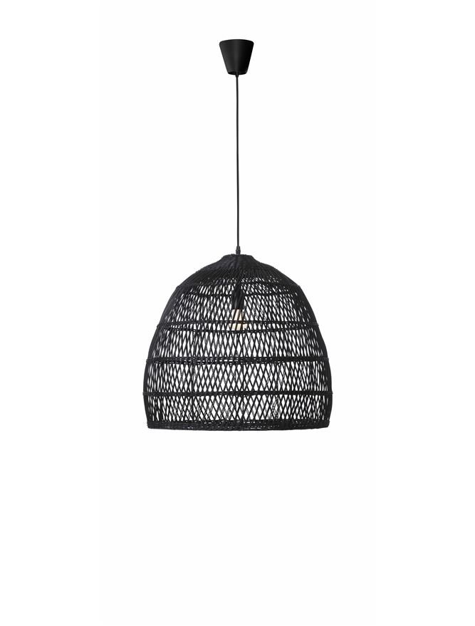 DESTIN suspensie SP1 - 9586691 - Black Rattan Black Fabric Wire & Base [2]