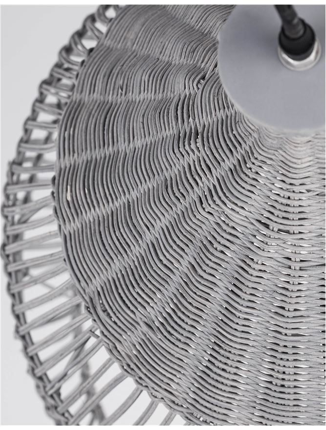 DESTIN suspensie SP1 - 9586702 - Gray Ratan Black Fabric Wire & Base [10]