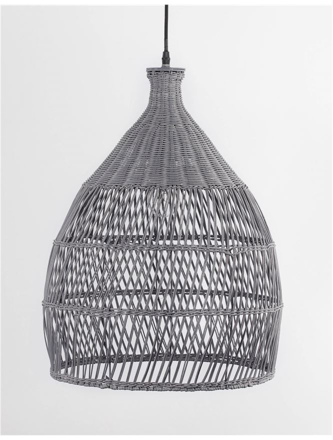 DESTIN suspensie SP1 - 9586702 - Gray Ratan Black Fabric Wire & Base [2]