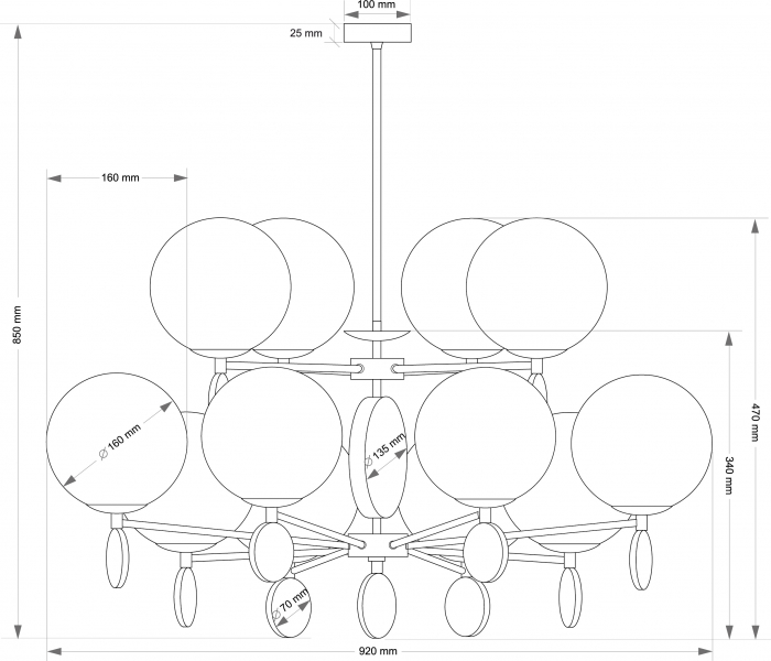 Dimaro DIM-ZW-8+4(Z) - Candelabru clasic - Kutek [2]