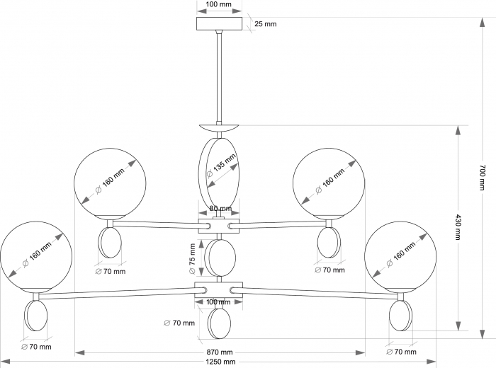 DIM-ZWL-4(BN) - Candelabru clasic - Kutek [2]