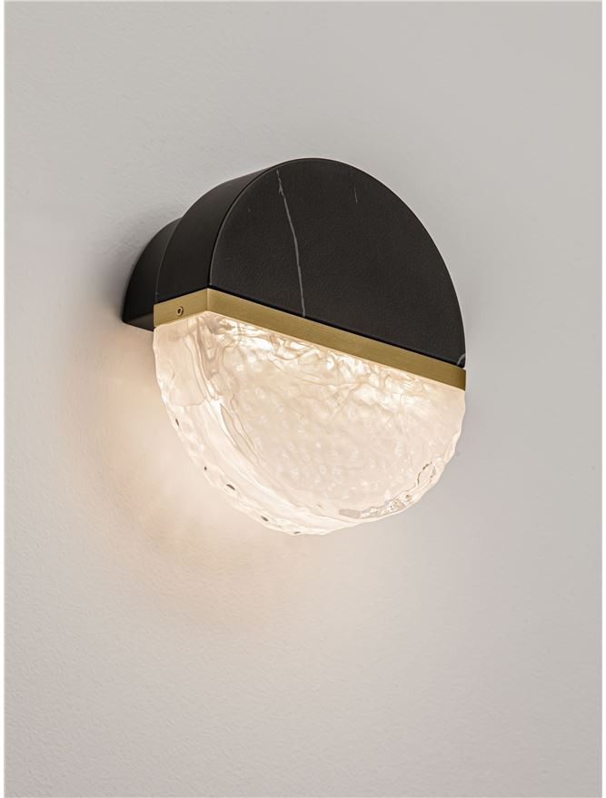 DORIN AP Black Marble, Brass Gold Metal [6]