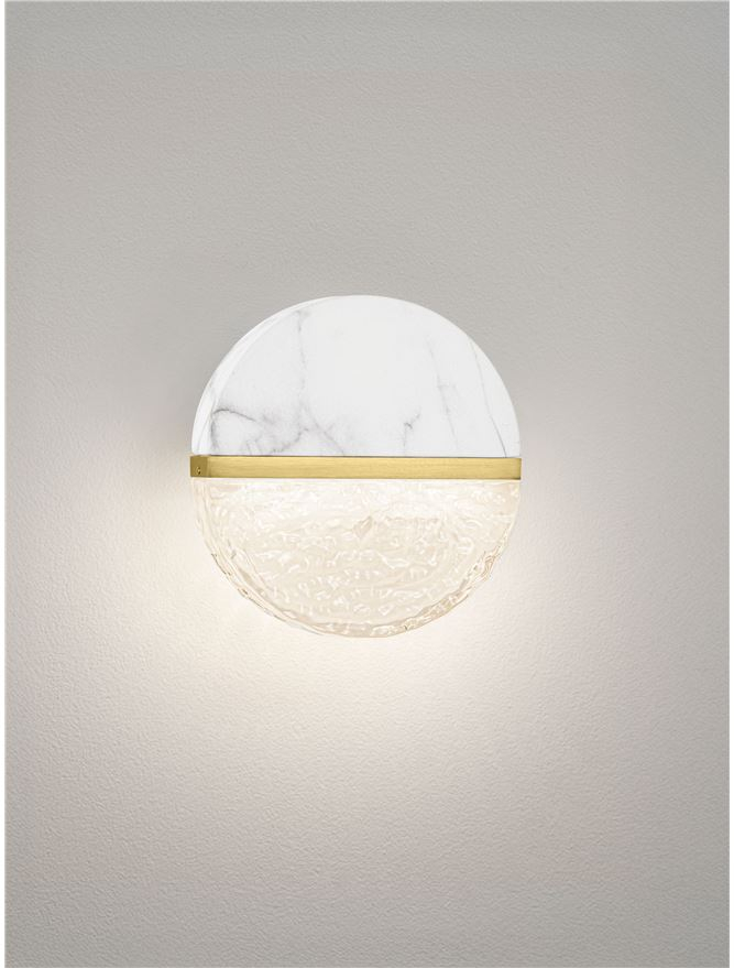 DORIN AP White Marble, Brass Gold Metal [4]