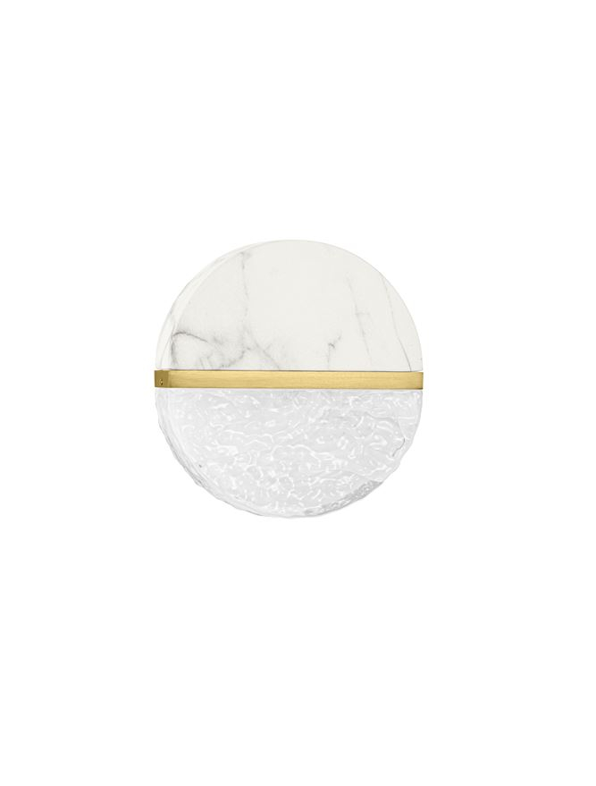 DORIN AP White Marble, Brass Gold Metal [2]