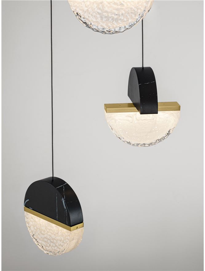 DORIN SP3 Black Marble, Brass Gold Metal [5]