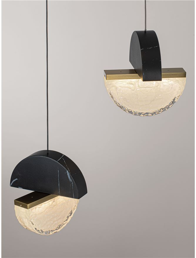 DORIN SP3 Black Marble, Brass Gold Metal [8]