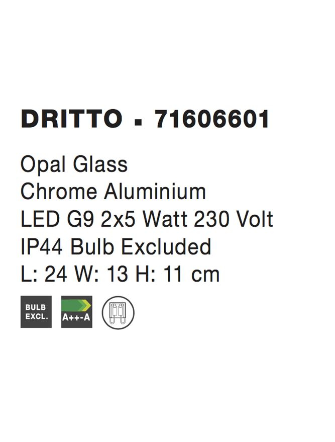 DRITTO aplica - 71606601 - Opal Glass Chrome Aluminium [4]
