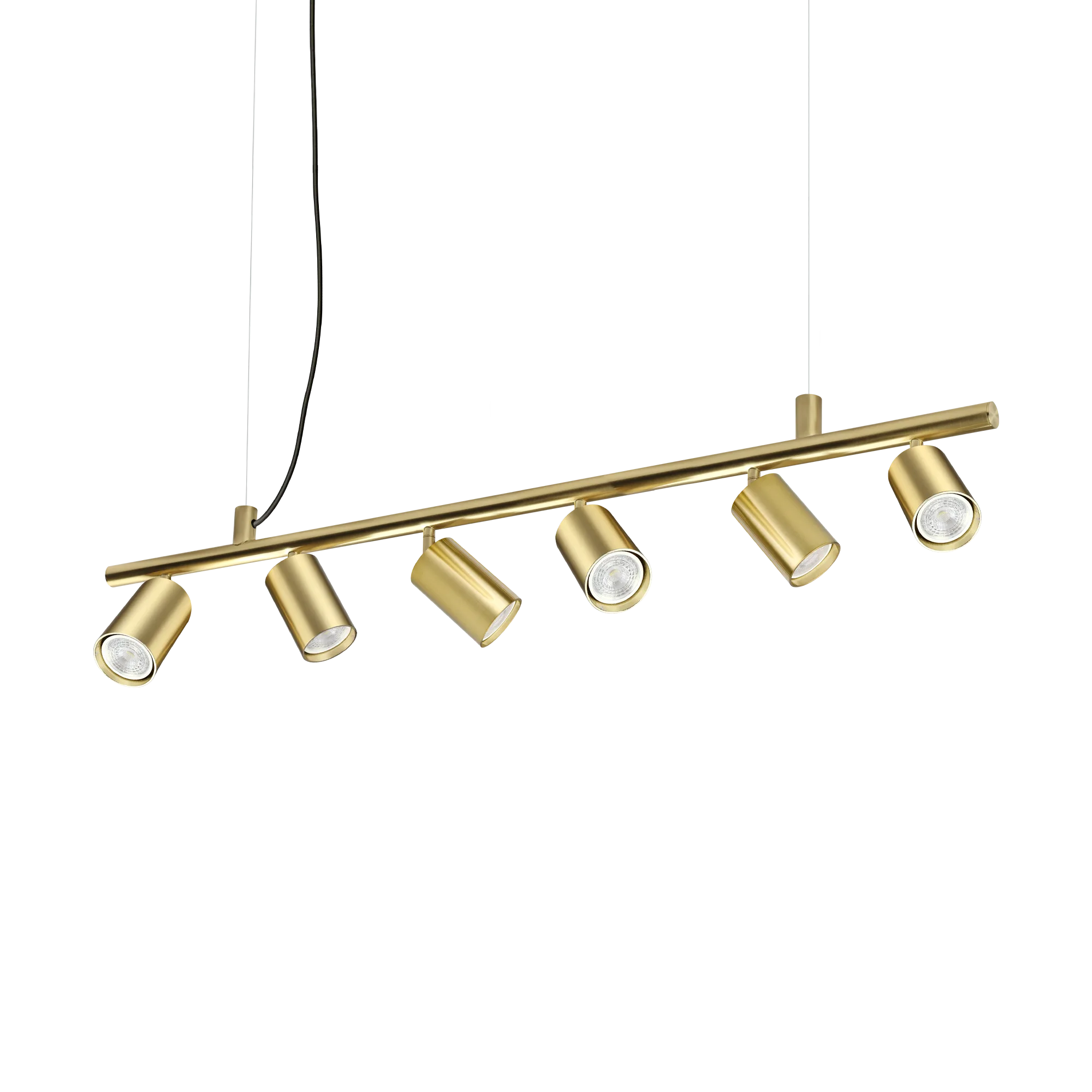 SUSPENSIE MODERNA DYNAMITE SP6 OTTONE SATINATO - IDEAL-LUX [2]