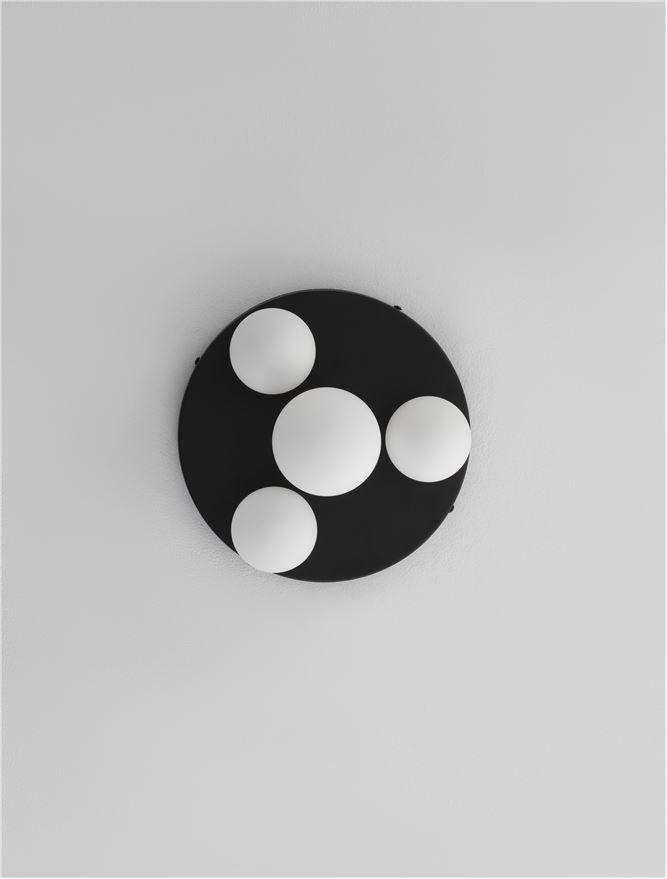EDEM pafoniera - 9080128 - Sandy Black Aluminium Opal Glass [4]