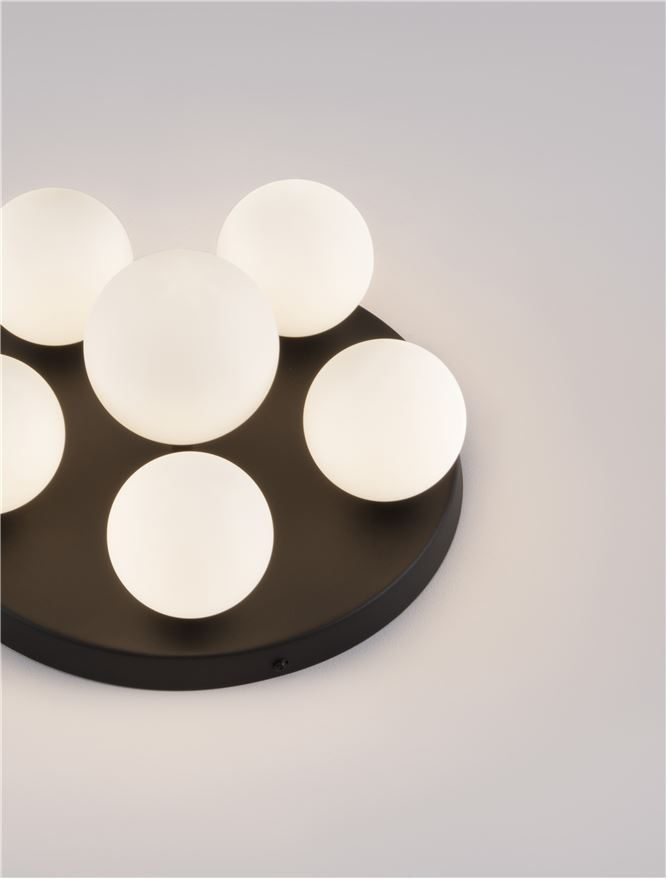 EDEM pafoniera - 9080129 - Sandy Black Aluminium Opal Glass [1]