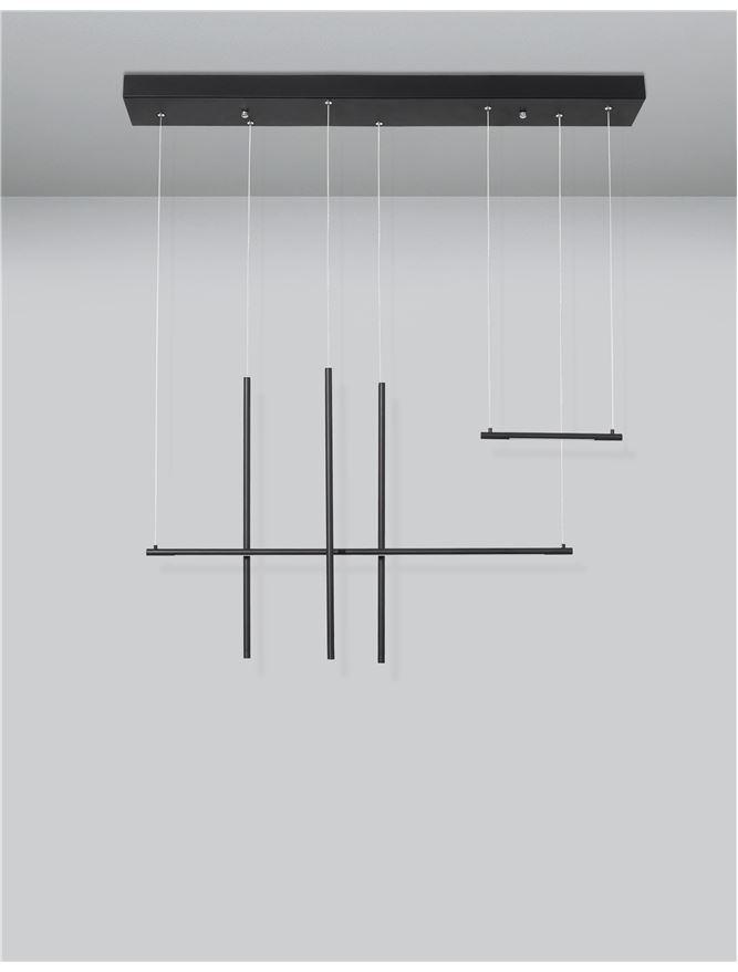 Elettra BAR  - Black 35W - suspensie moderna LED [3]