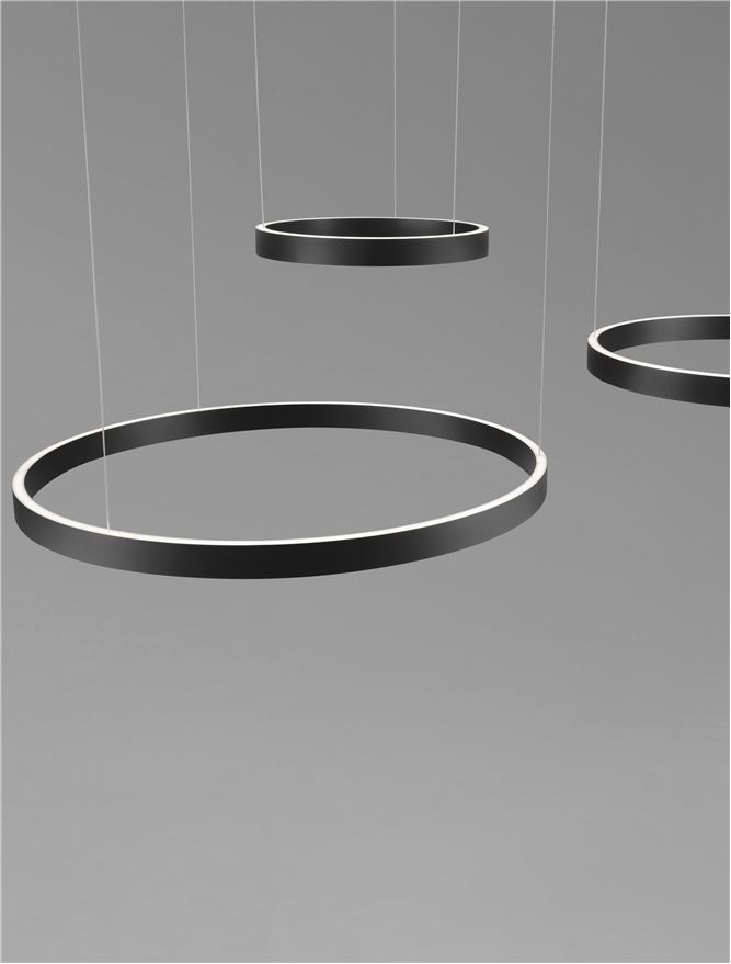 ELOWEN -Suspensie SP 40-60-80 Sandy Black Aluminium & Silicone [9]