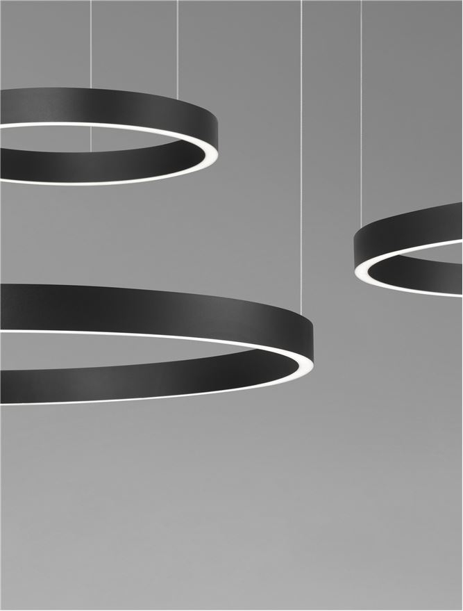 ELOWEN -Suspensie SP 40-60-80 Sandy Black Aluminium & Silicone [6]