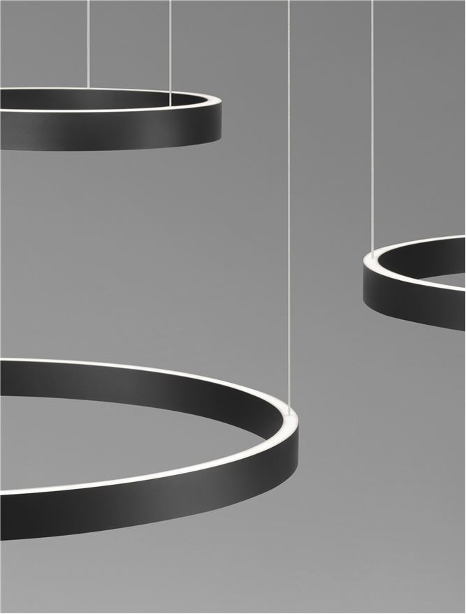 ELOWEN -Suspensie SP 40-60-80 Sandy Black Aluminium & Silicone [7]