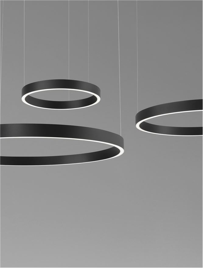 ELOWEN -Suspensie SP 40-60-80 Sandy Black Aluminium & Silicone [8]