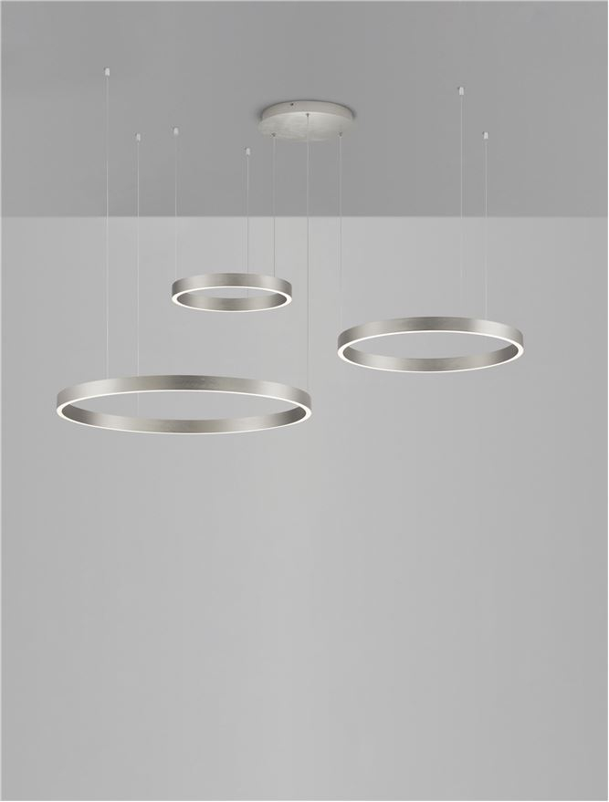 ELOWEN -Suspensie SP 40-60-80 Brushed Champagne Silver Aluminium & Silicone [4]