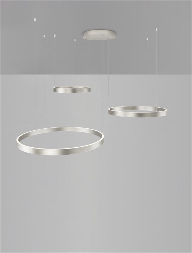 ELOWEN -Suspensie SP 40-60-80 Brushed Champagne Silver Aluminium & Silicone [6]