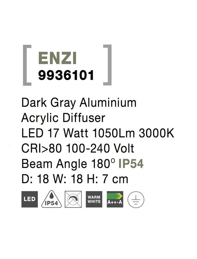 ENZI aplica exterior LED 9936101 [6]