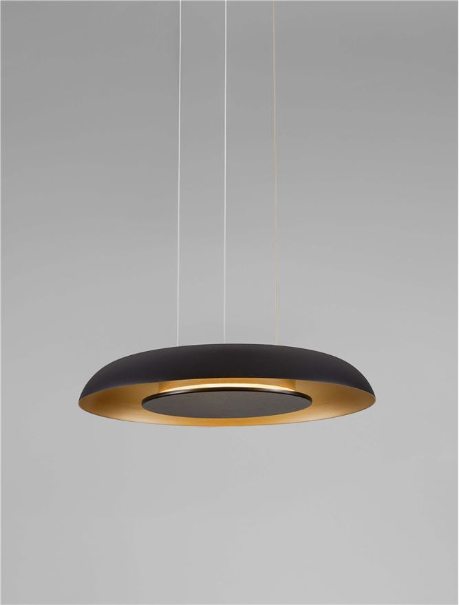 EPOS SUSPENSIE SP40 - Triac Dimmable Sandy Black & Brushed Gold Aluminium & Acrylic [5]